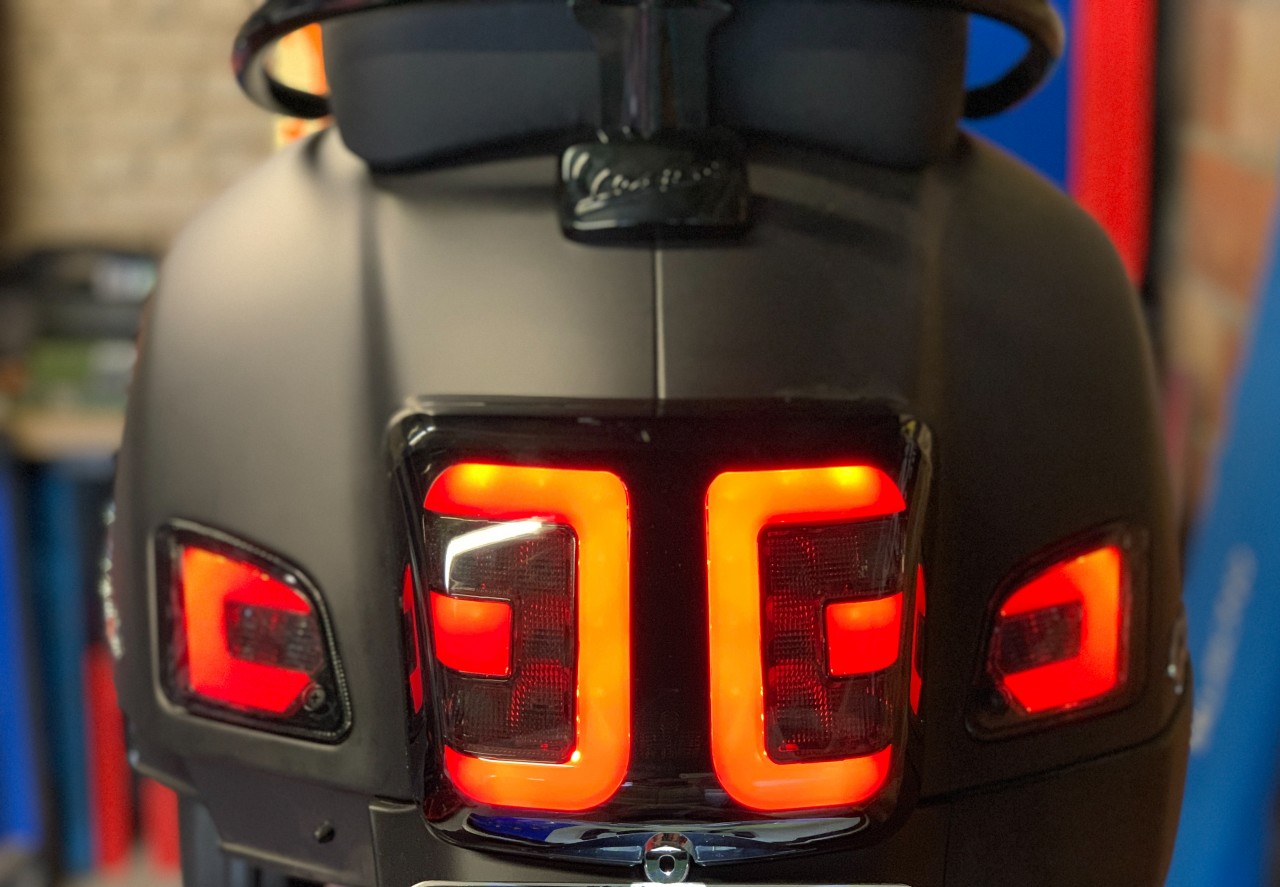 LED tail light tinted for Vespa GTS, GTS Super 125-300 cc