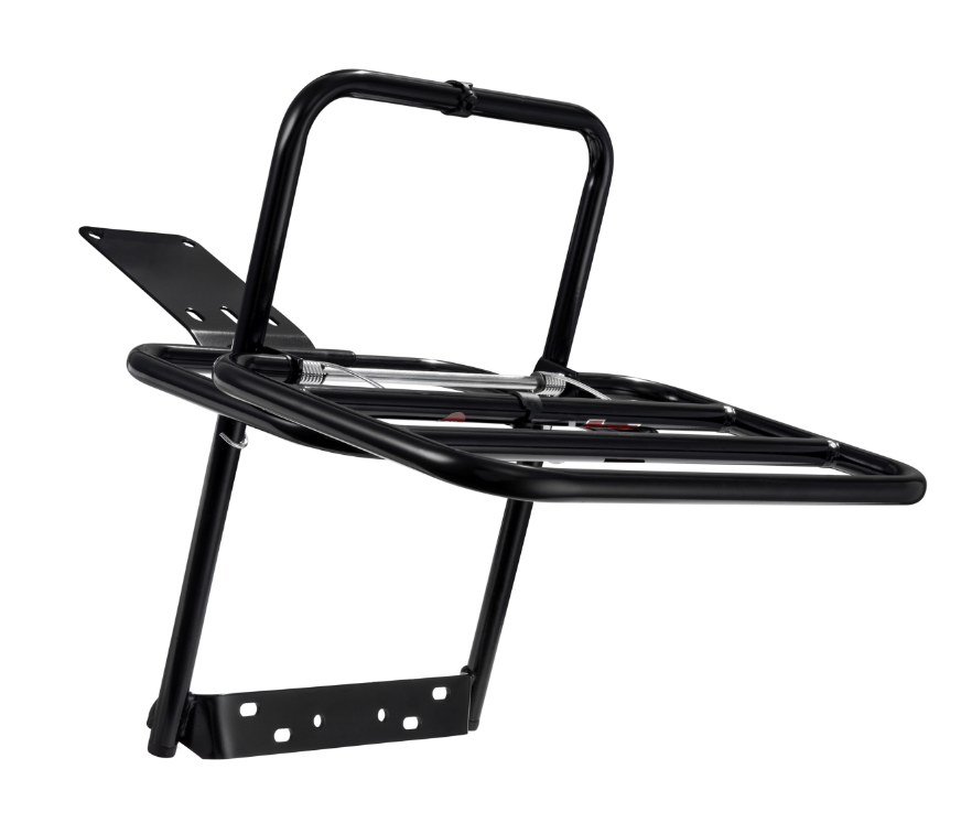 Rear luggage rack for Vespa PX 80-200cc, foldable, black