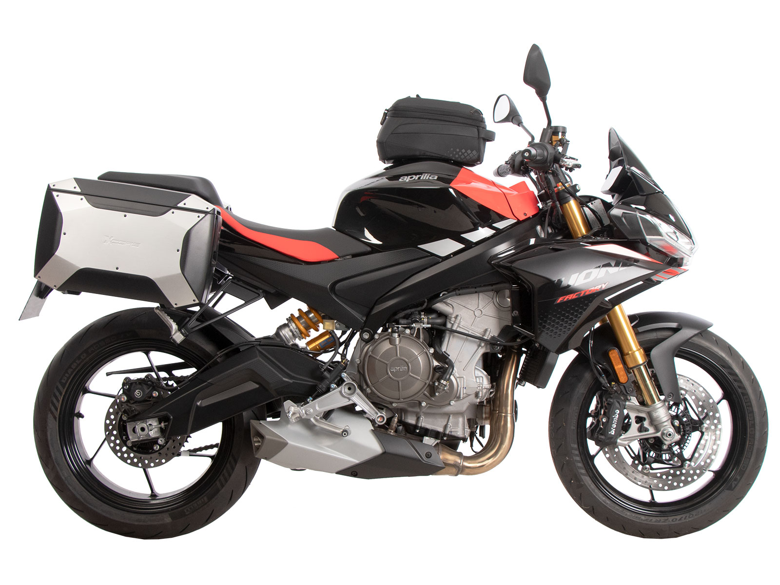 C-Bow side carrier black for Aprilia Tuono 660 Factory (2022-) Hepco & Becker
