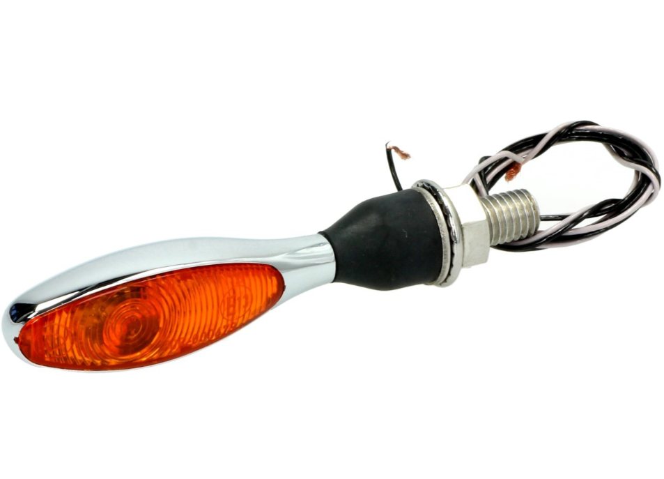Kellermann turn signal, Micro 1000 Halogen, steel, halogen, HR/HL, 12 V, 6 W, shiny chrome, M8x20