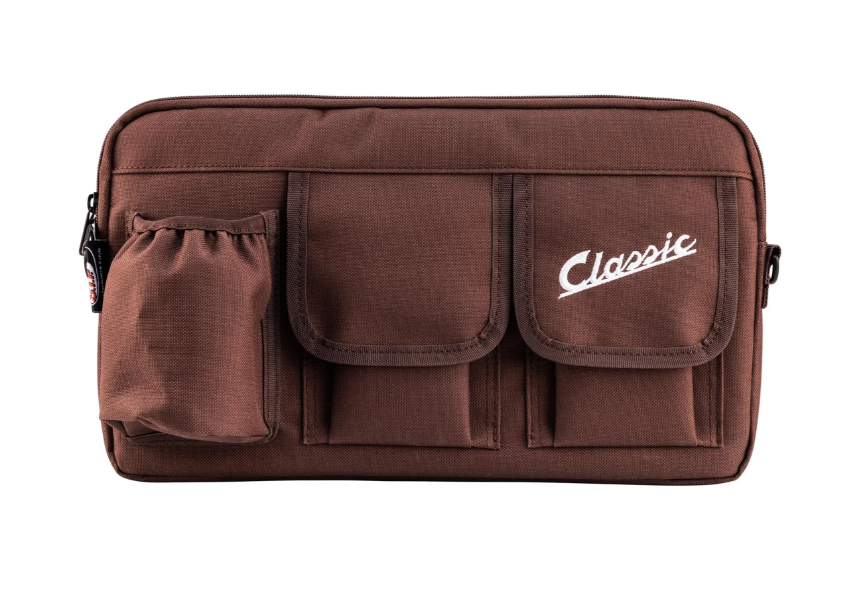 Bag "Classic" for luggage compartment / glove compartment Vespa, nylon, tobacco brown