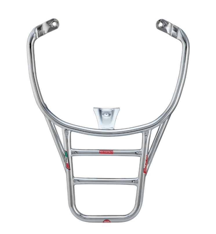 Rear luggage rack for Vespa Primavera /Sprint /Elettrica 50-150cc, chrome
