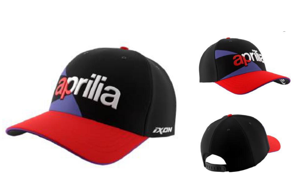 Aprilia baseball cap dual collection 2024 black red purple