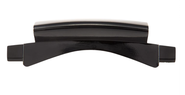 Connector mono slot tube leg shield black glossy for Vespa Primavera/Sprint 50-150ccm