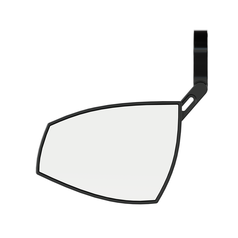 HIGHSIDER pro bar end mirror Wave black/silver (pair)