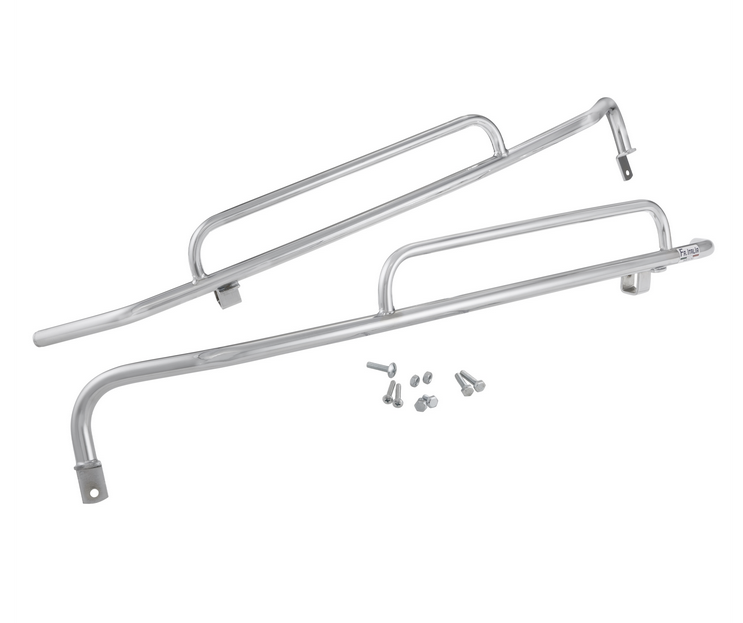 Crash bar side hood rear for Vespa GTS /GTS Super /GTV, 125-300cc, chrome