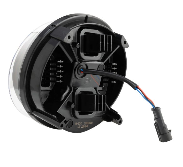 Headlight ZELIONI Black Edition LED for Vespa GTS/GTS Super HPE 125-300 (19-22), black/chrome