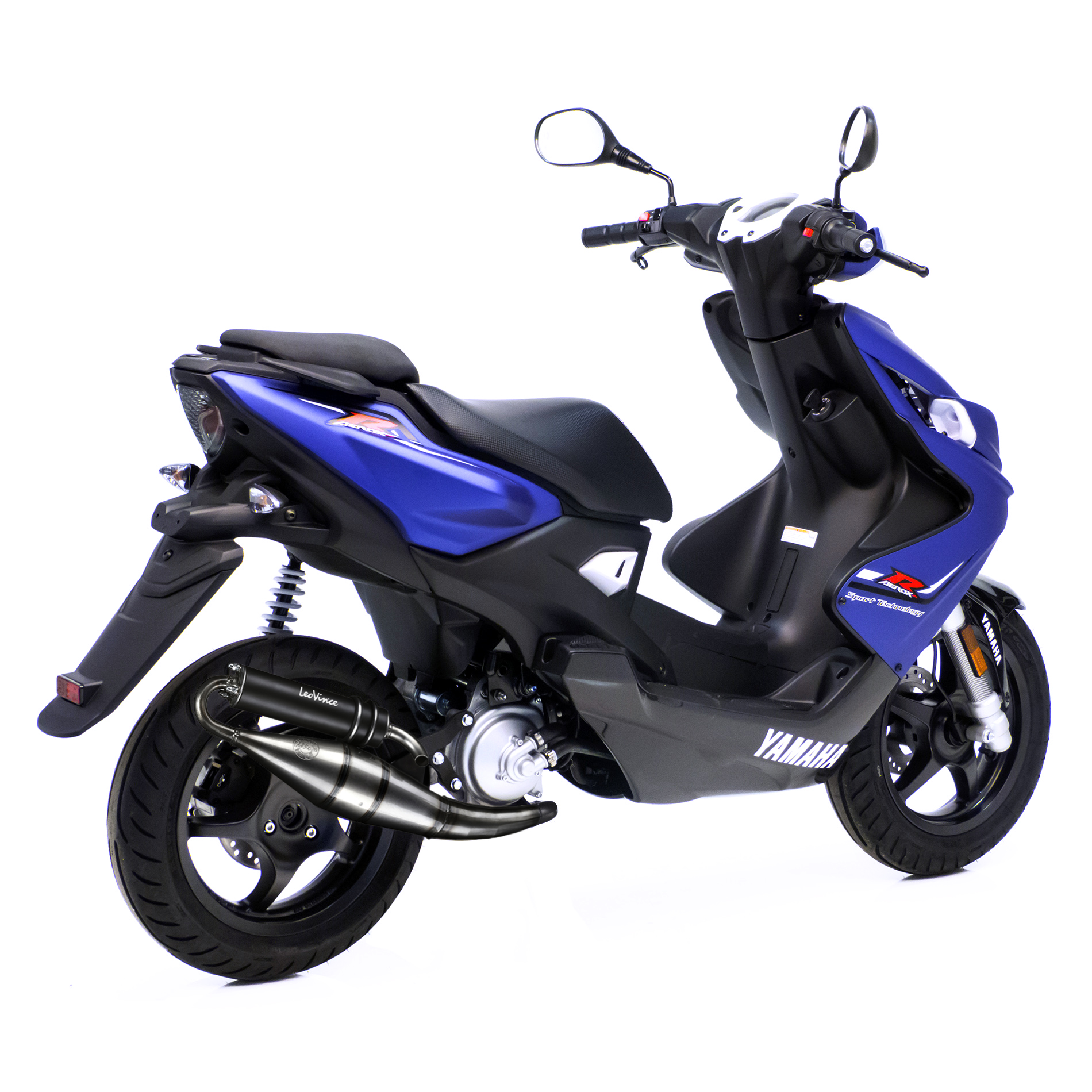 LeoVince Exhaust System Hand Made TT, Black Edition, Full System for Yamaha Aerox 50