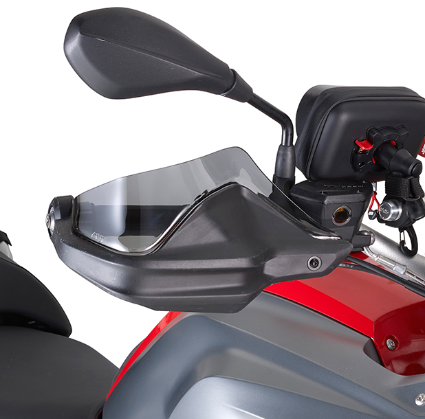 Wind deflector tinted for BMW hand protector GS Givi