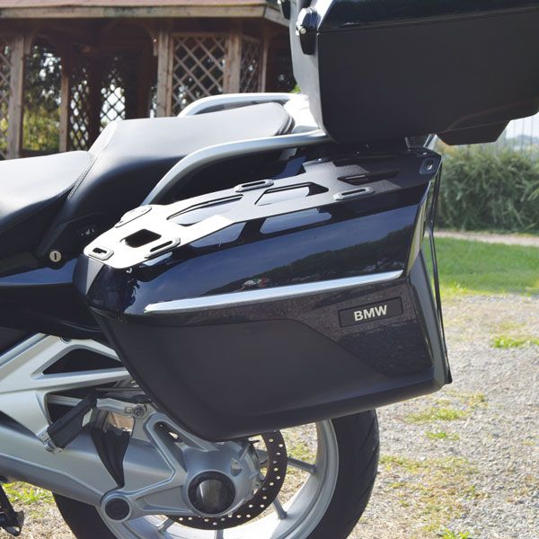 Luggage rack for side case BMW K 1600 GT/GTL, R 1250 RT, R 1200 RT, aluminum, black