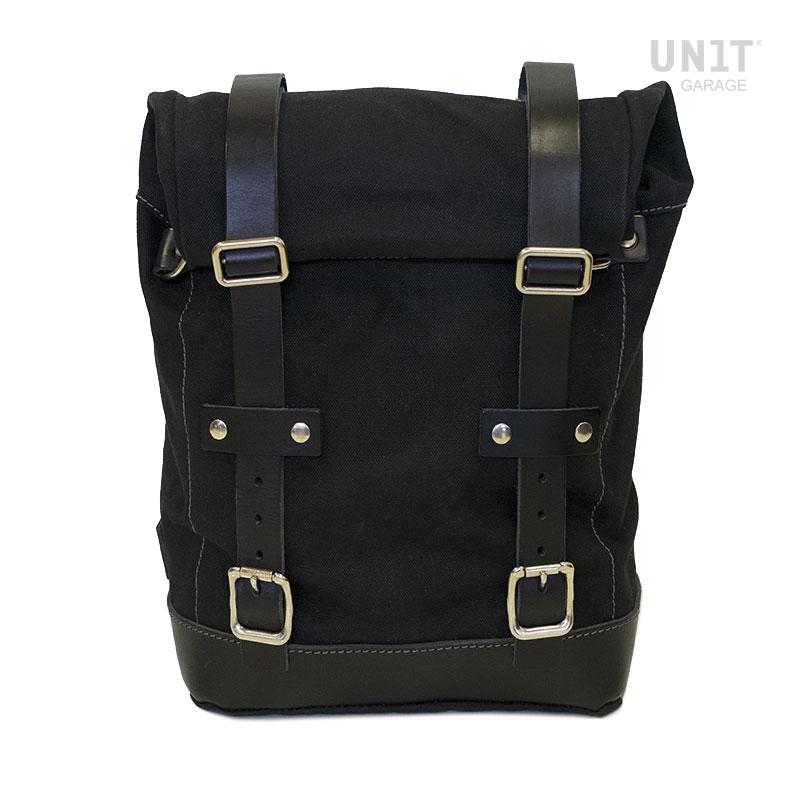 Canvas side bag 10L-14L - Black/Black - Unit Garage