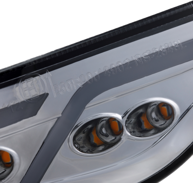 Turn signal kit front & rear for Vespa Primavera/Sprint 125-150cc 2T/4T AC, tinted