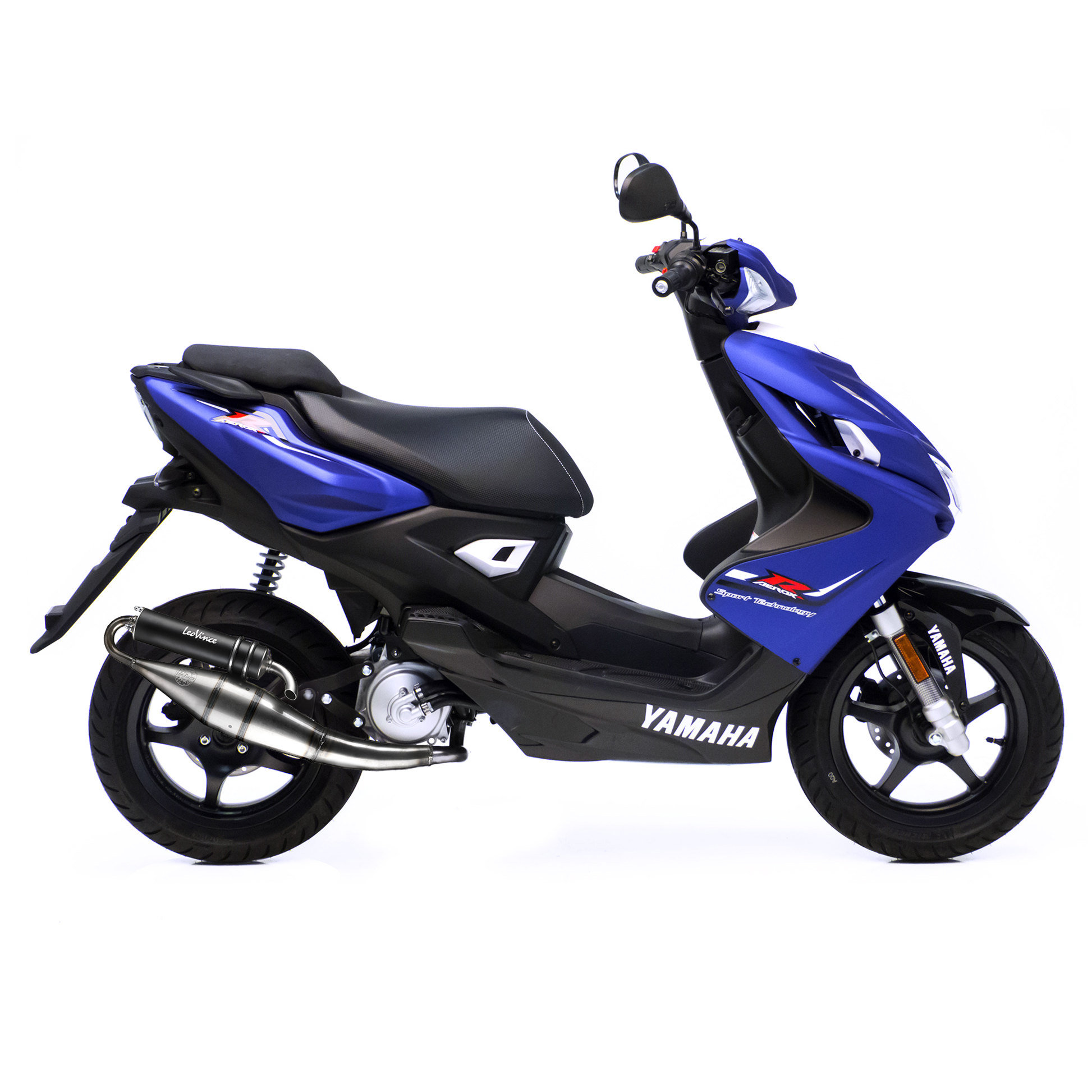 LeoVince Exhaust System Hand Made TT, Black Edition, Full System for Yamaha Aerox 50