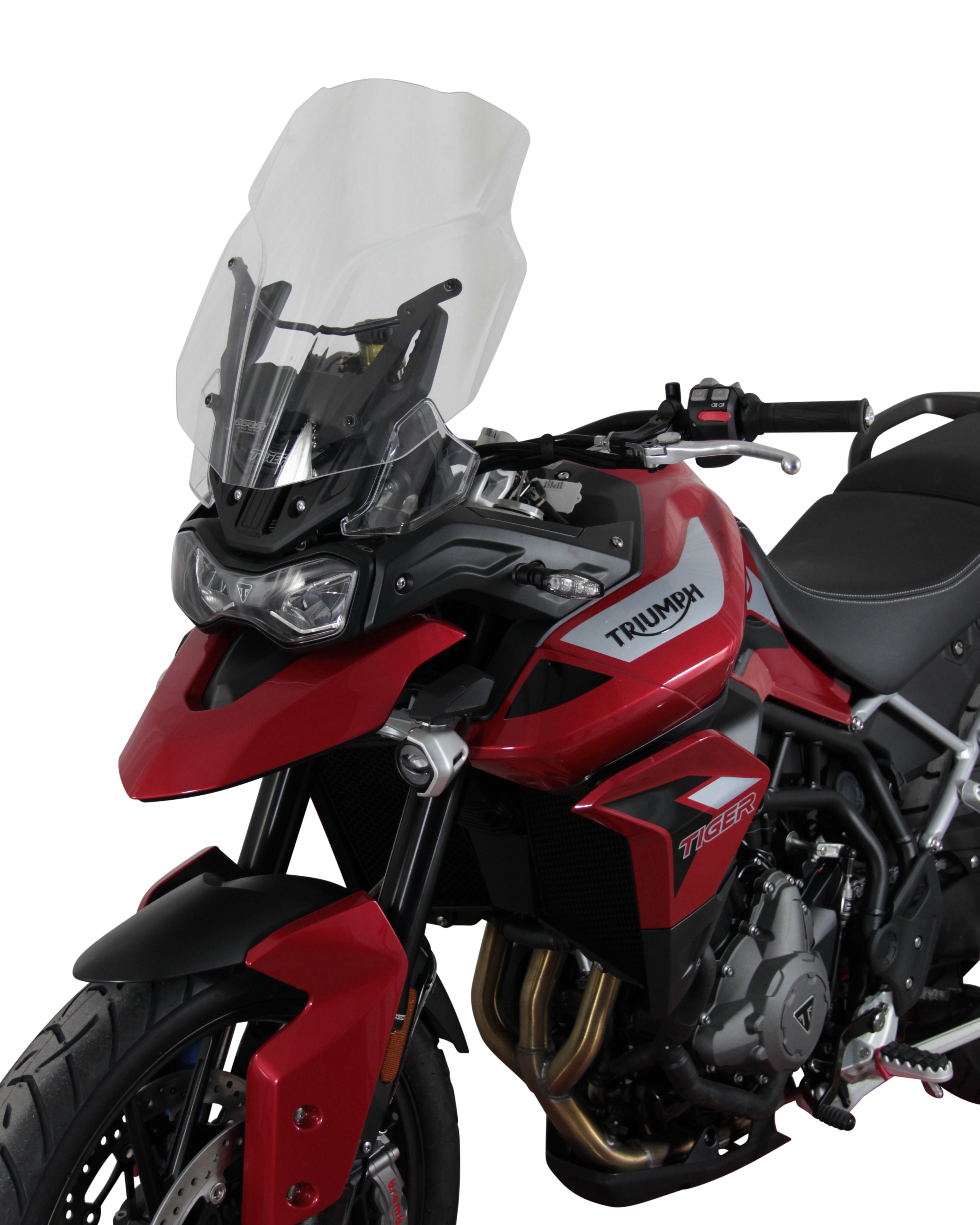 Touring windshield MRA "TM" for TRIUMPH TIGER 900 /GT PRO (Bj.19-) - Smoke gray