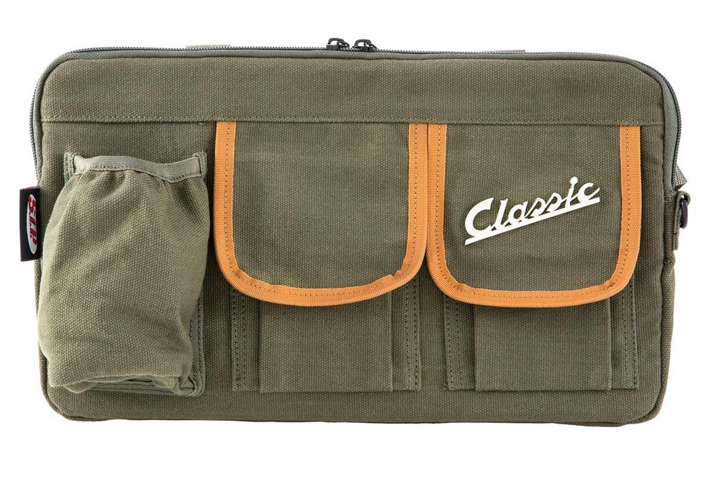 Bag "Classic" for luggage compartment / glove box Vespa - olive, canvas