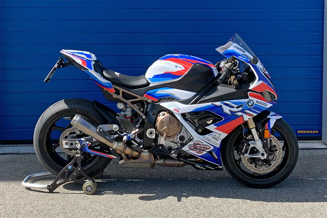 Aluminum license plate holder for BMW S1000 RR (19-)