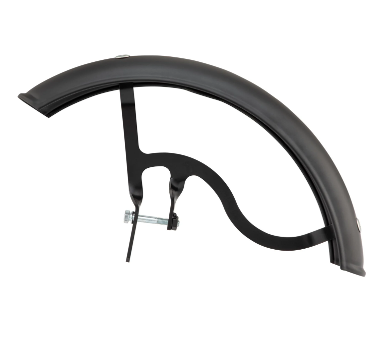 Mudguard Garelli for Vespa PX 80-200cc, metal, black matt