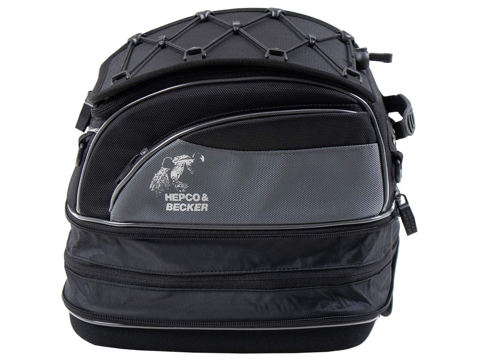 Rear bag Street black, universal belt attachment, Hepco & Becker