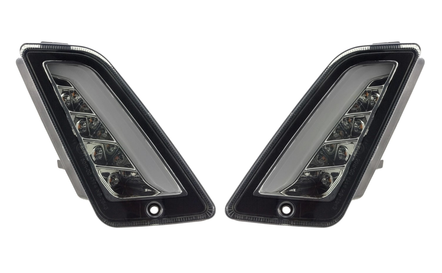 Turn signal kit front left/right for Vespa GTS/GTS Super/GTV/GT 60/GT/GT L ('03-'13), tinted