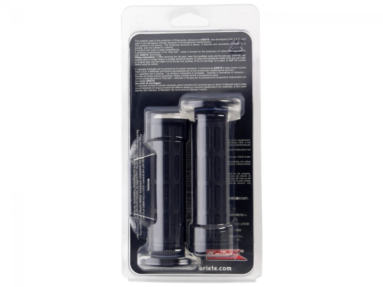 ariete rubber grip set open, length: 125 mm, black, Super Soft
