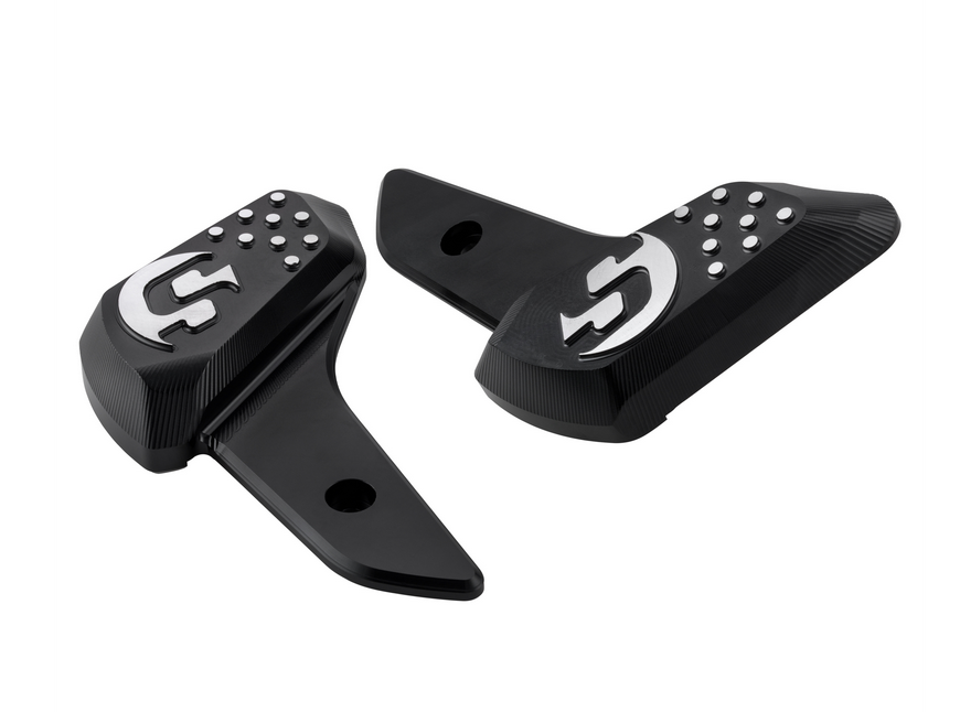 Footrests right and left for Vespa Primavera /Sprint 50-150cc 2T/4T AC, black