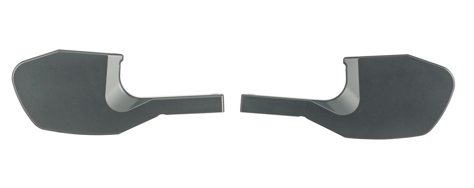 Footrest adapter pillion for Vespa GTS/GTS Super/GTV/GT 60/GT/GT L 125-300ccm, gray matt