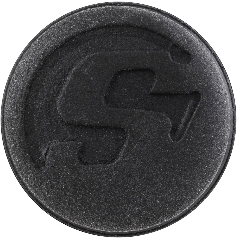 Cover cap for handlebar end weights, black