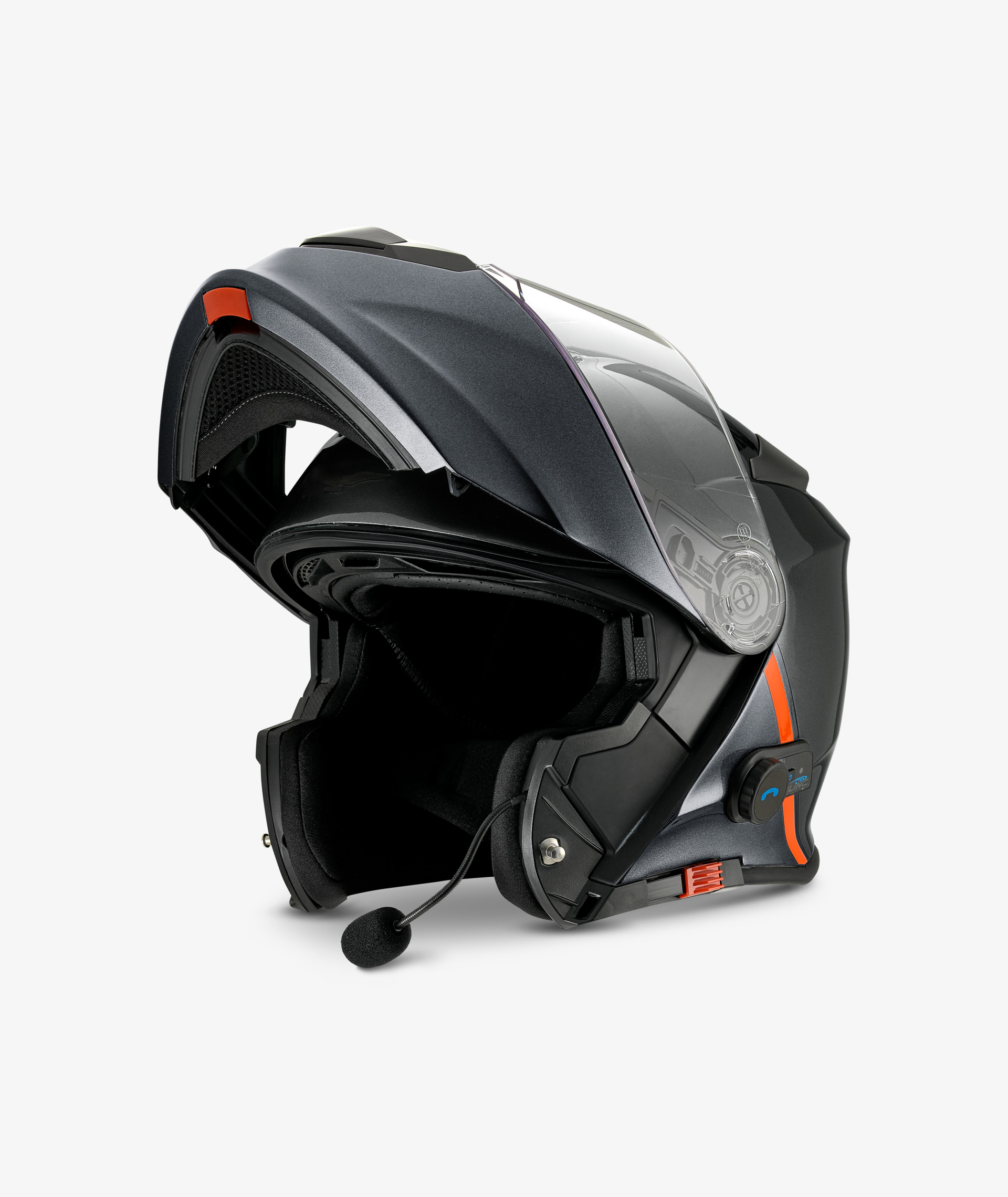 Moto Guzzi helmet "Modular BT" black with Bluetooth