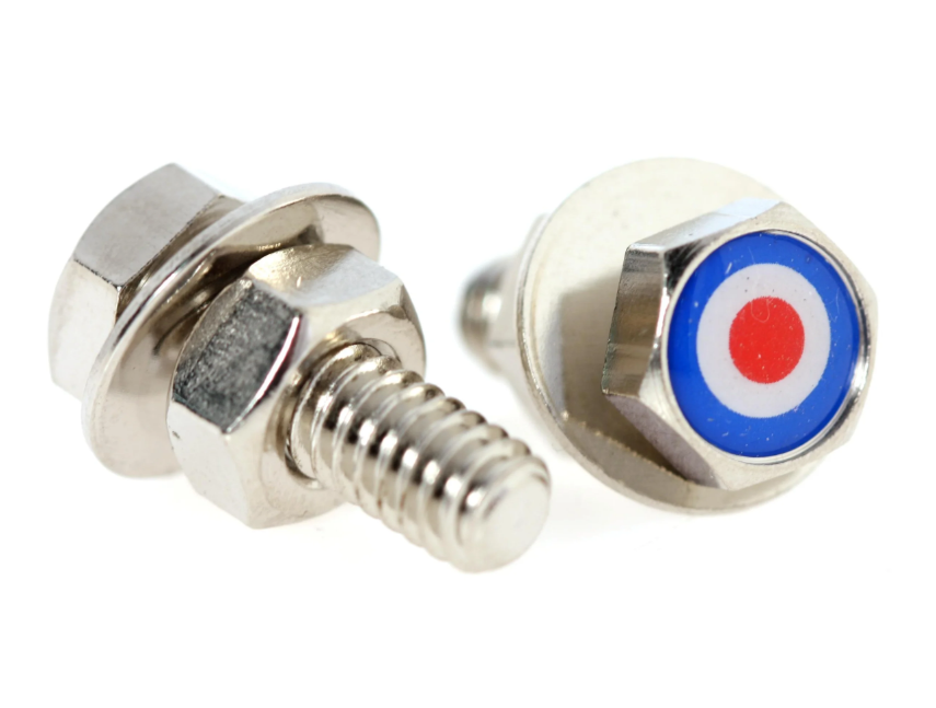 Screw number plate/holder "SIP TARGET" for Vespa, hexagon, M6x20 mm