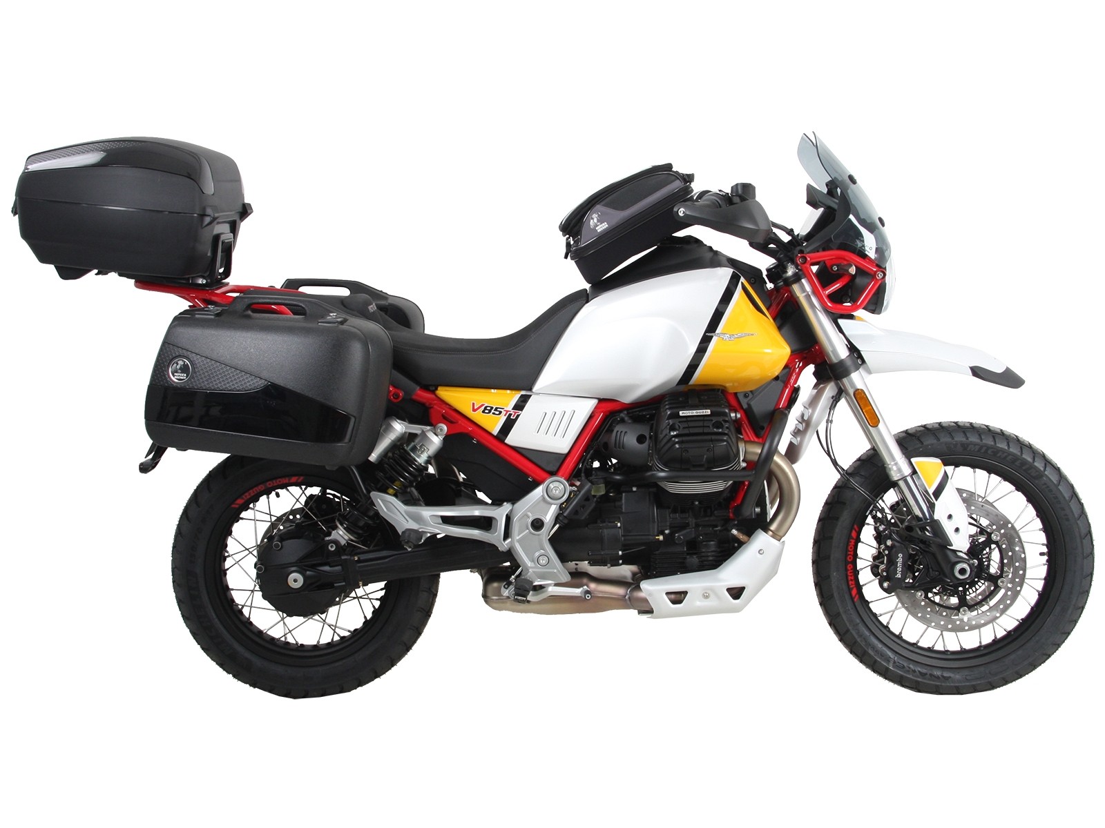 Alurack Topcaseträger black for V85 TT (Bj.19-) Hepco & Becker