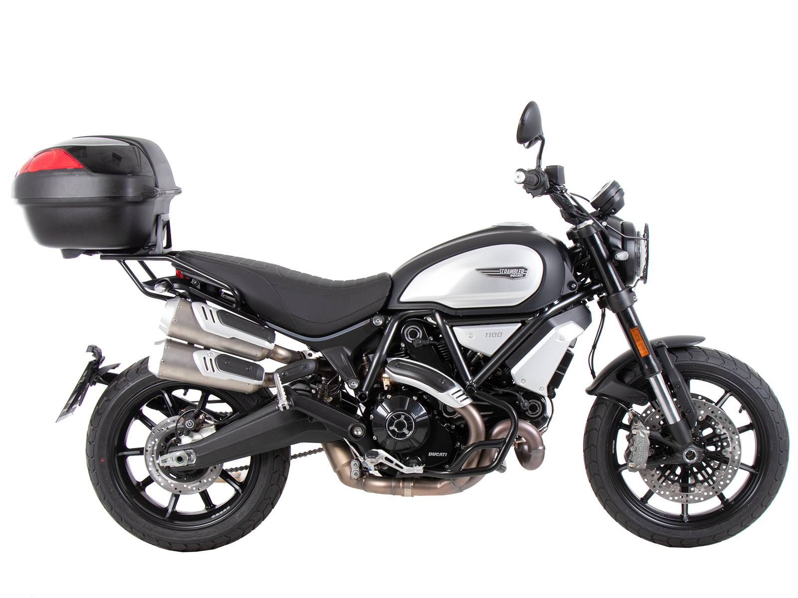 Alurack top case carrier black for Ducati Scrambler 1100 Dark Pro /Pro /Sport Pro (21-24)