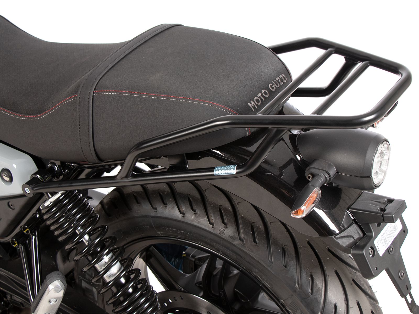Tubular luggage rack black for Moto Guzzi V7 850 Sport (25-) Hepco & Becker