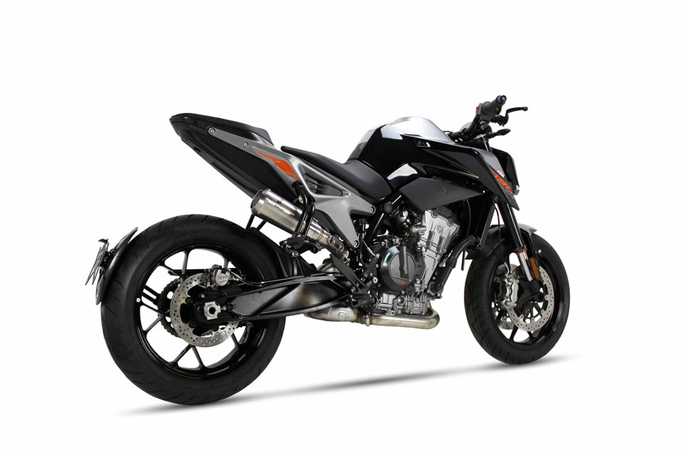 IXRACE MK2 rear muffler KTM Duke 125/390, RC 125/390, stainless steel, E-approved, Euro4