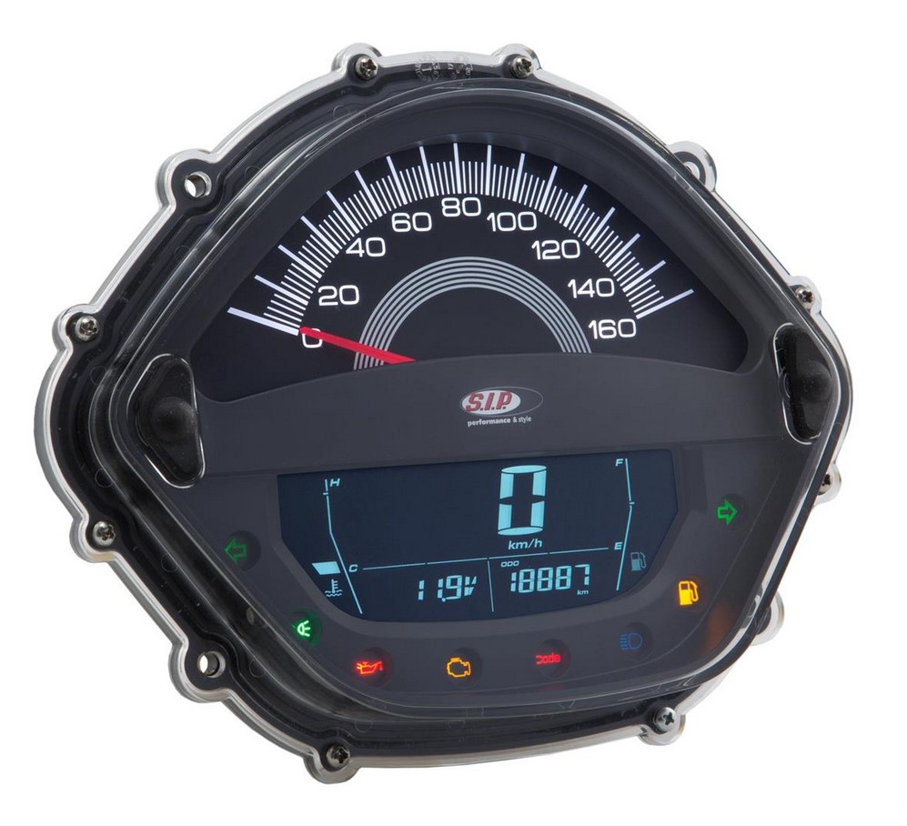 Tachometer / speedometer for Vespa GT / GT L 125/200cc / GTS 125cc, black