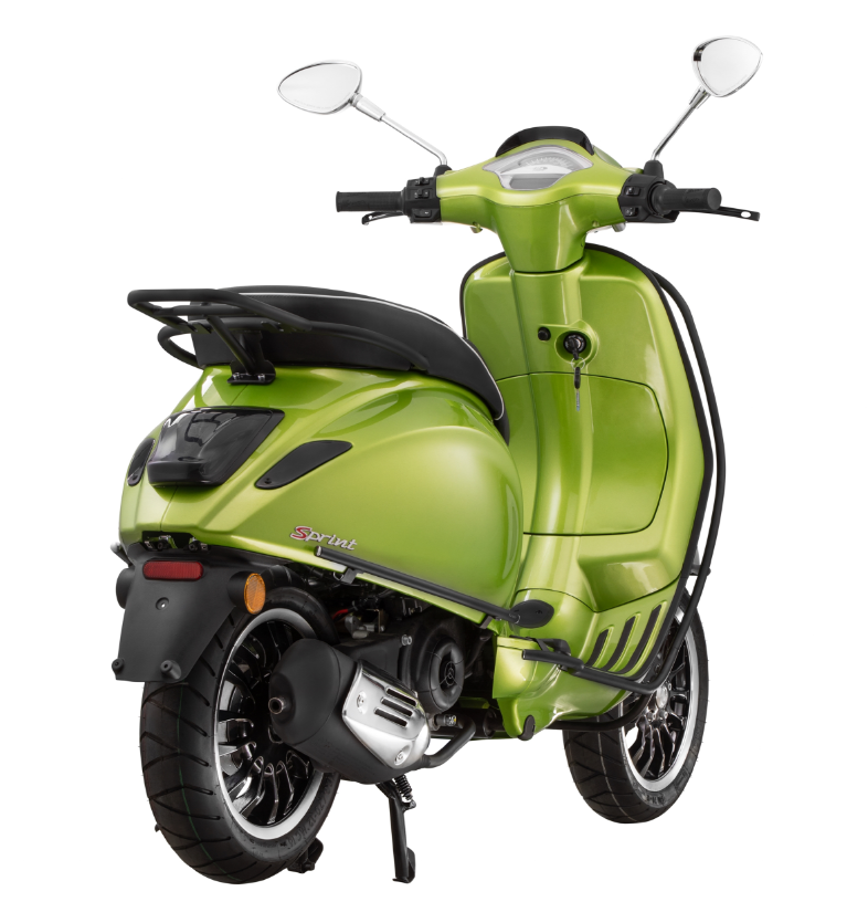 Crash bar side cover for Vespa Primavera/Sprint/Elettrica 50-150ccm, black matt