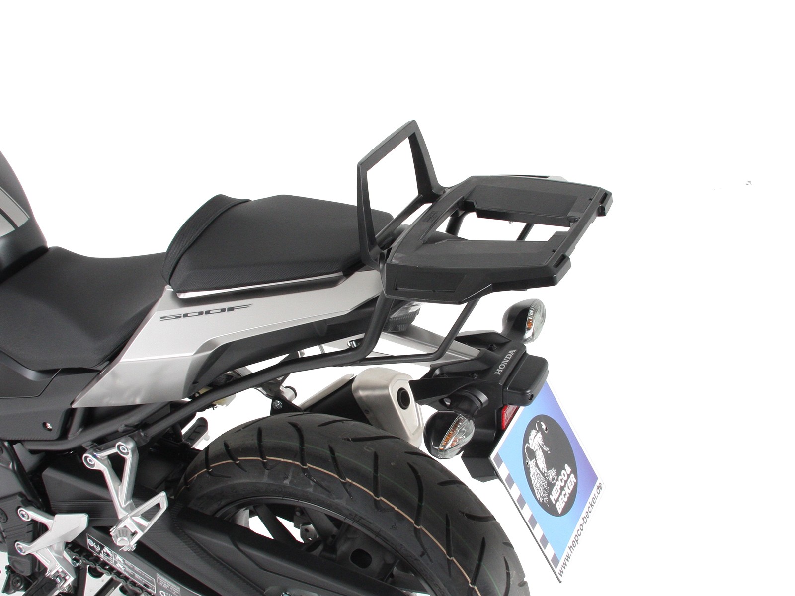 Alurack top case carrier black for Honda CBR 500 R (16-18) Hepco & Becker