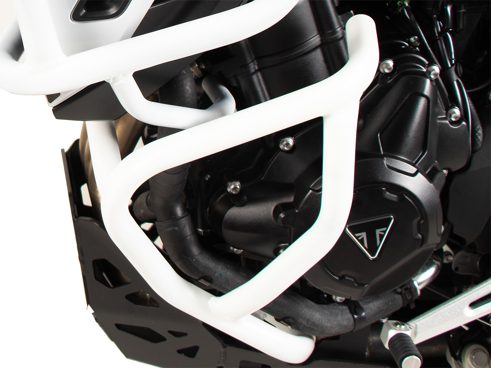 Engine guard white for Triumph Tiger 900 Rally Pro (24-) Hepco & Becker