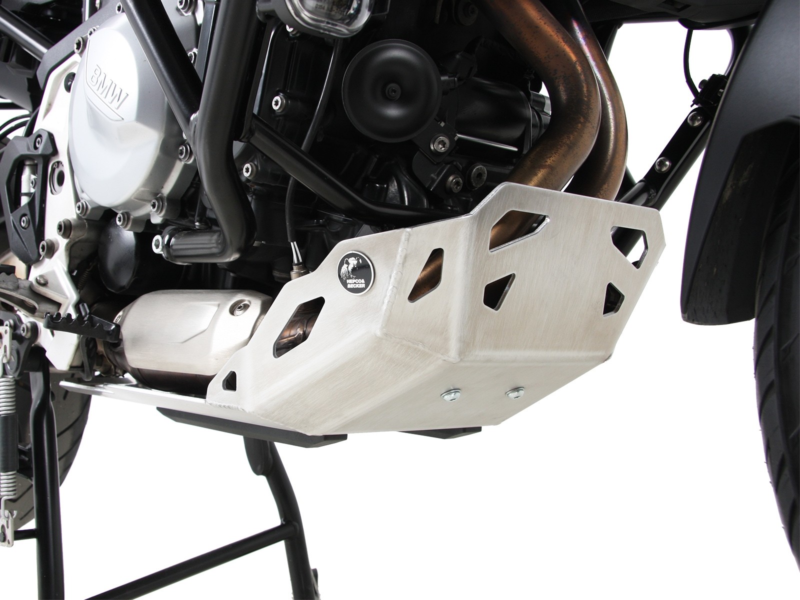 Engine protection plate silver for BMW F 850 GS Hepco & Becker
