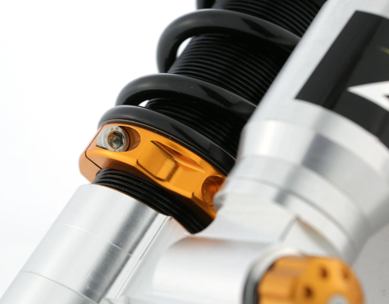 Rear shock absorber ZELIONI for Vespa LX/LXV/S 125/150cc, silver/orange/black