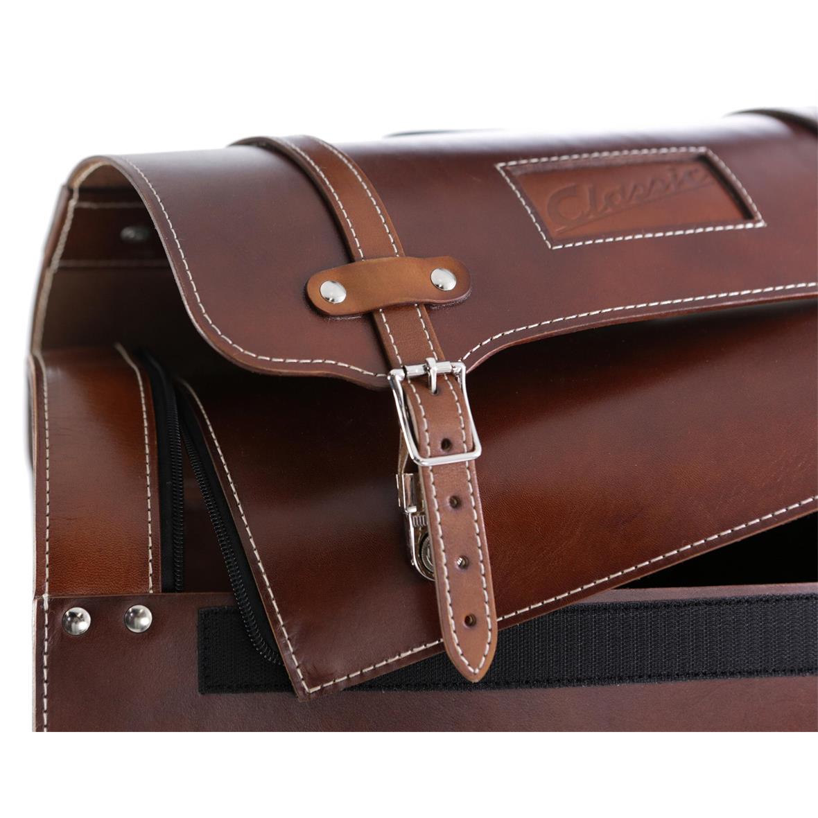 Leather case "Classic" for Vespa - brown