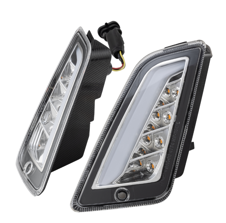 Turn signal kit front & rear for Vespa GTS/GTS Super/GTV 125-300cc, clear