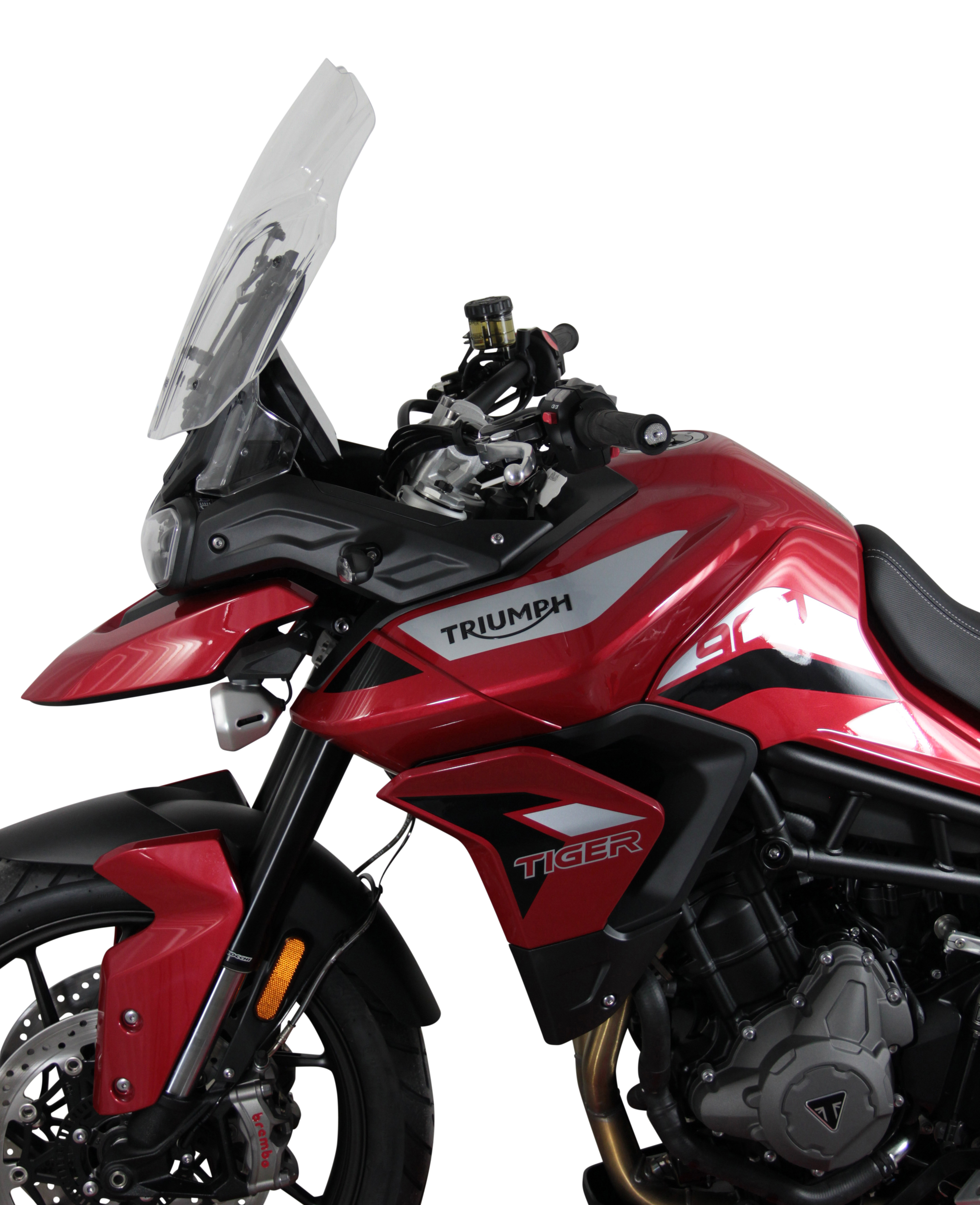 Touring windshield MRA "TM" for TRIUMPH TIGER 900 /GT PRO (Bj.19-) - Smoke gray