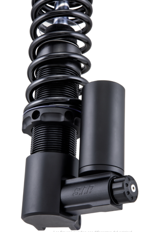 Shock absorber kit front & rear for Vespa GTS/GTS Super/GTV/GT 60/GT/GT L 125-300cc, black mat