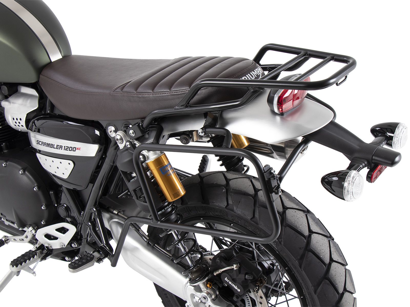Tubular luggage rack black for Triumph Scrambler 1200 XE (24- ) Hepco & Becker