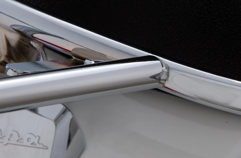 Crash bar side cover for Vespa LX/LXV/S 50-150cc, chrome