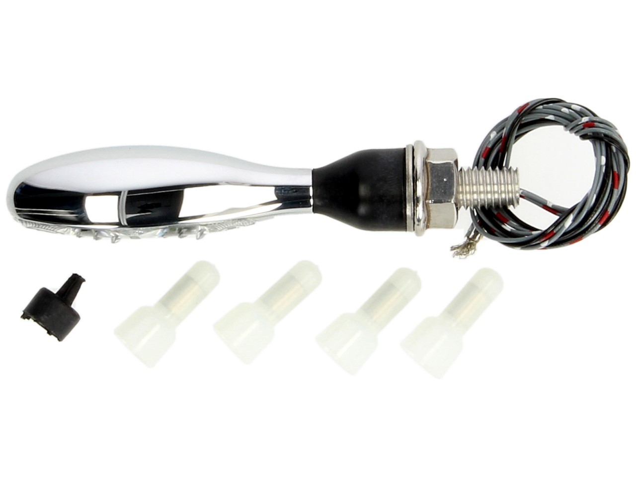 Kellermann turn signal, rear and brake light, Micro 1000 DF, steel, LED, HL/HR, 12 V, shiny chrome