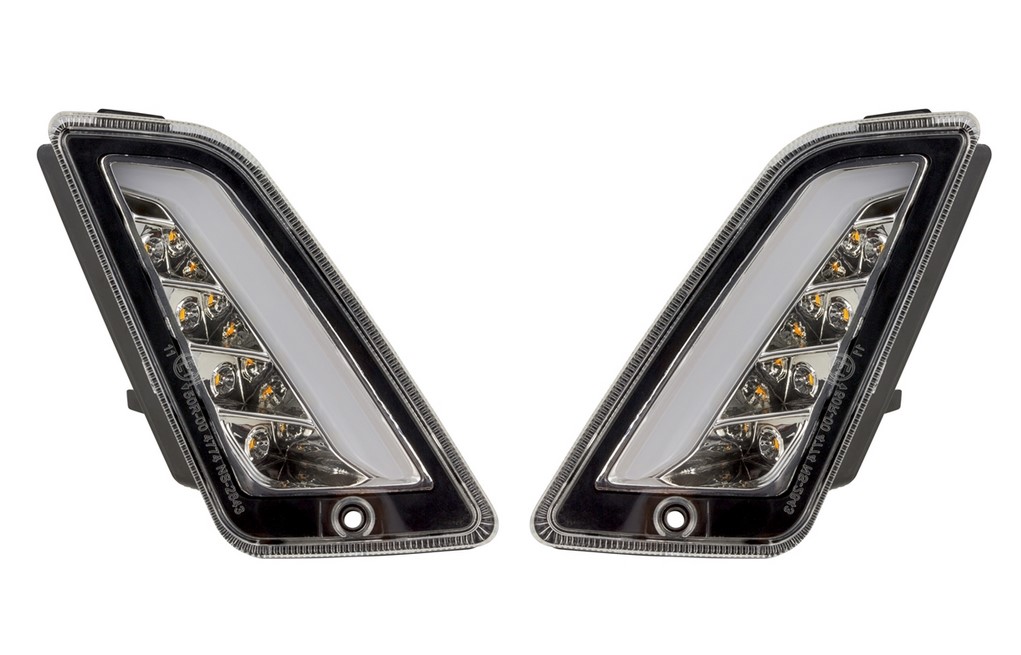 Turn signal kit front left/right for Vespa GTS/GTS Super/GTV/GT 60/GT/GT L ('03-'13), clear