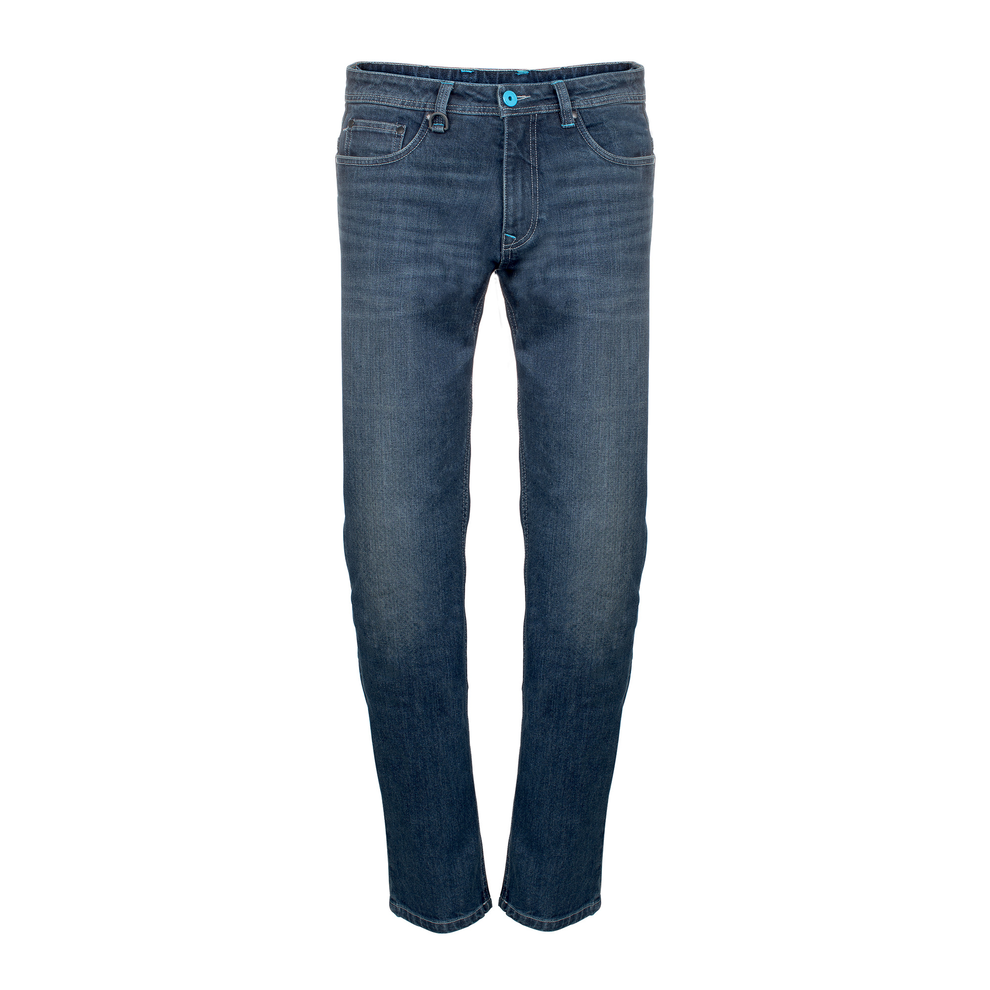 Vespa pants polyester denim blue