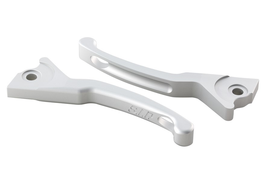 Sport lever set brake Shorty for Vespa, right and left, silver matt