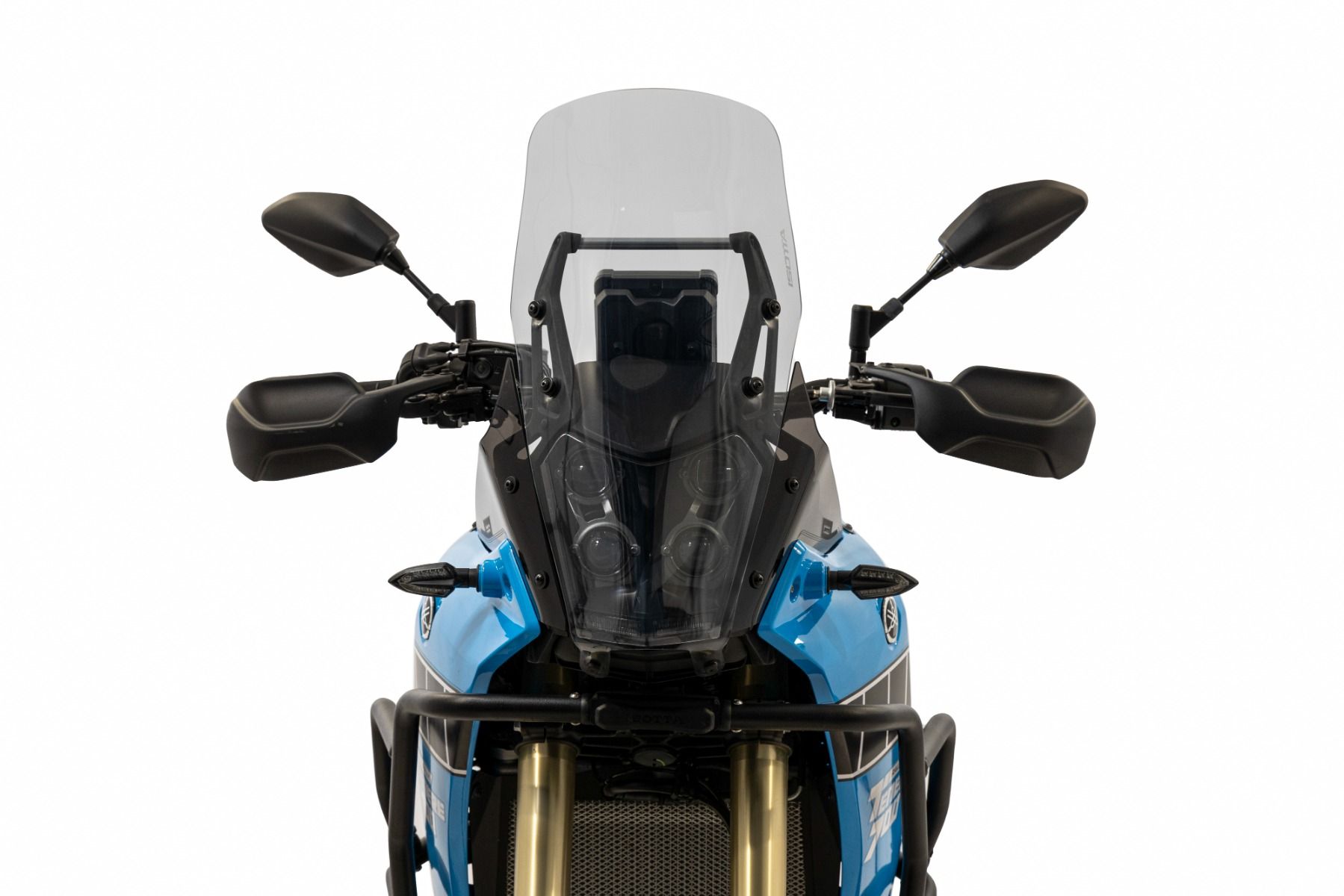 Rally windshield smoke clear with headlight protection for Yamaha Ténéré 700 (19-24)